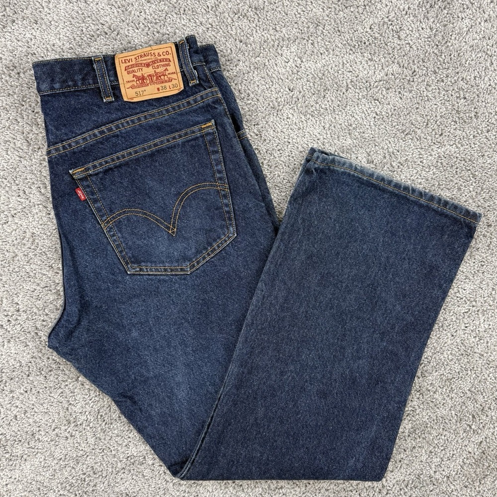 Vintage Y2K Levi's 517 Jeans Men's 38x30 Boot Cut Western Cowboy